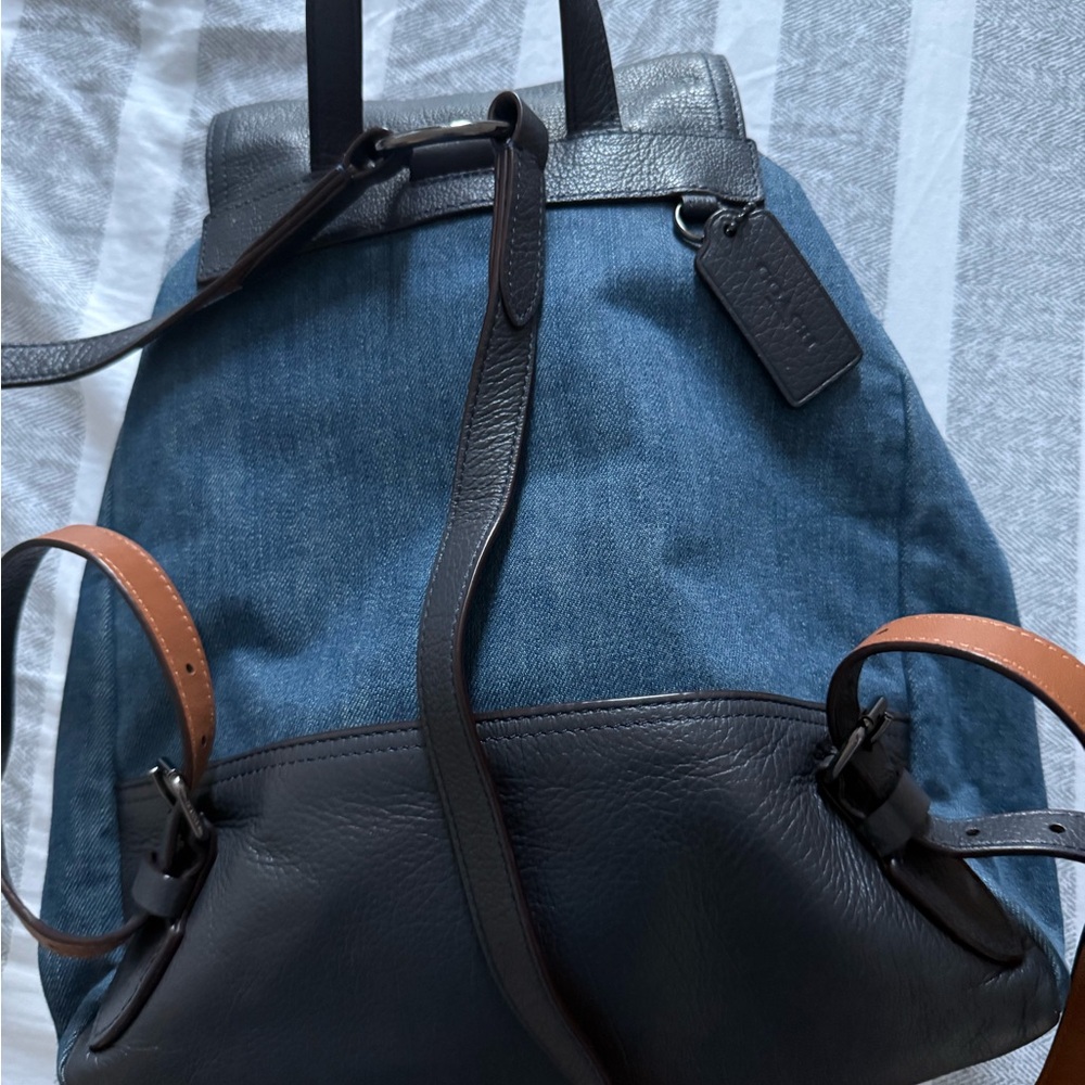 Coach Denim Backpack - Picture 5 of 12
